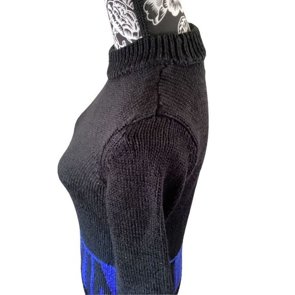 Calvin Klein Heavyweight High Collared Tight Knit Sweater Logo Winter Fall Desig - Picture 5 of 13